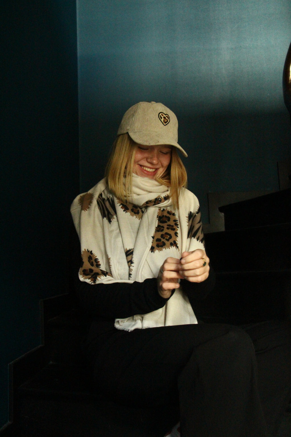 Écharpe légère coeur