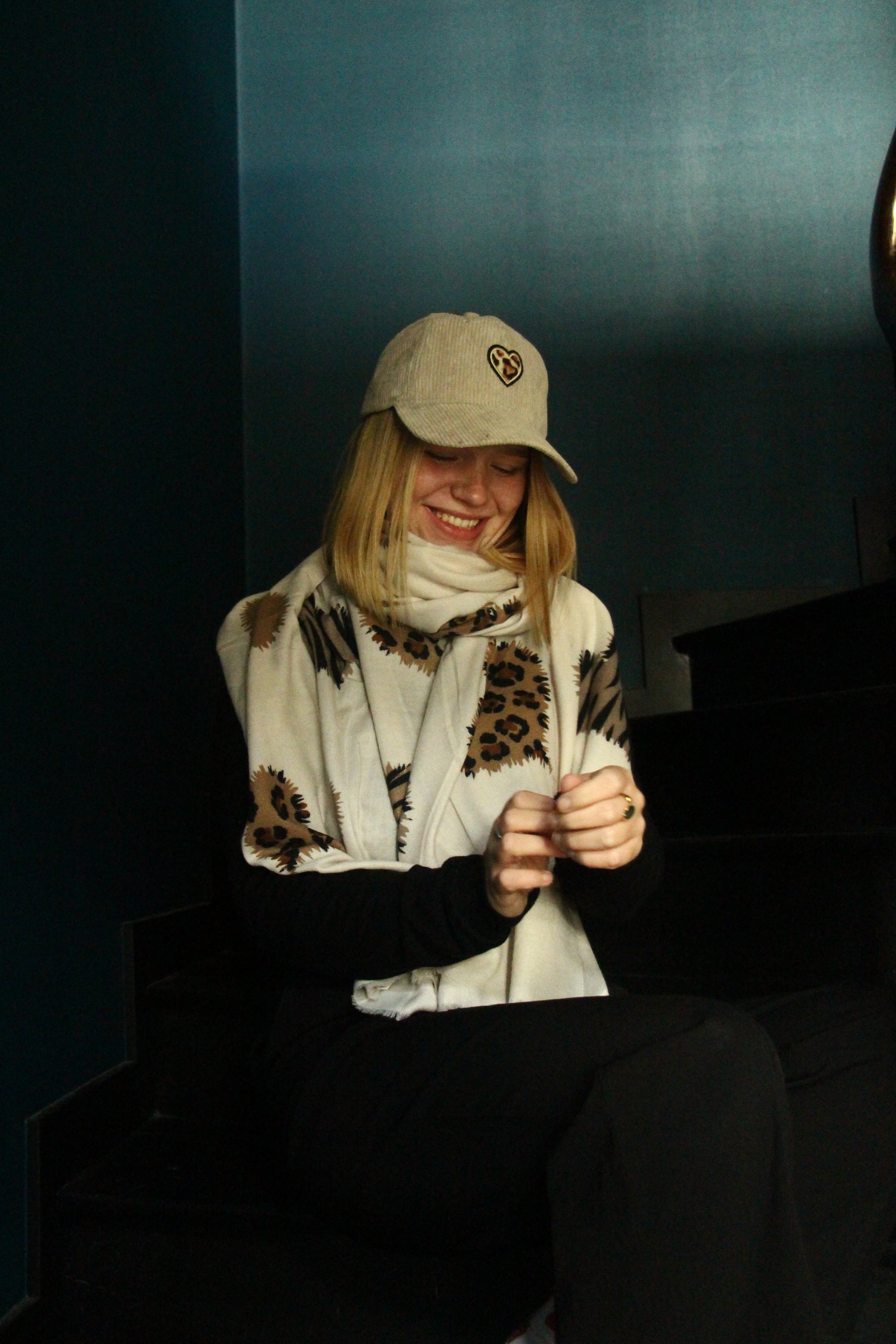 Écharpe légère coeur