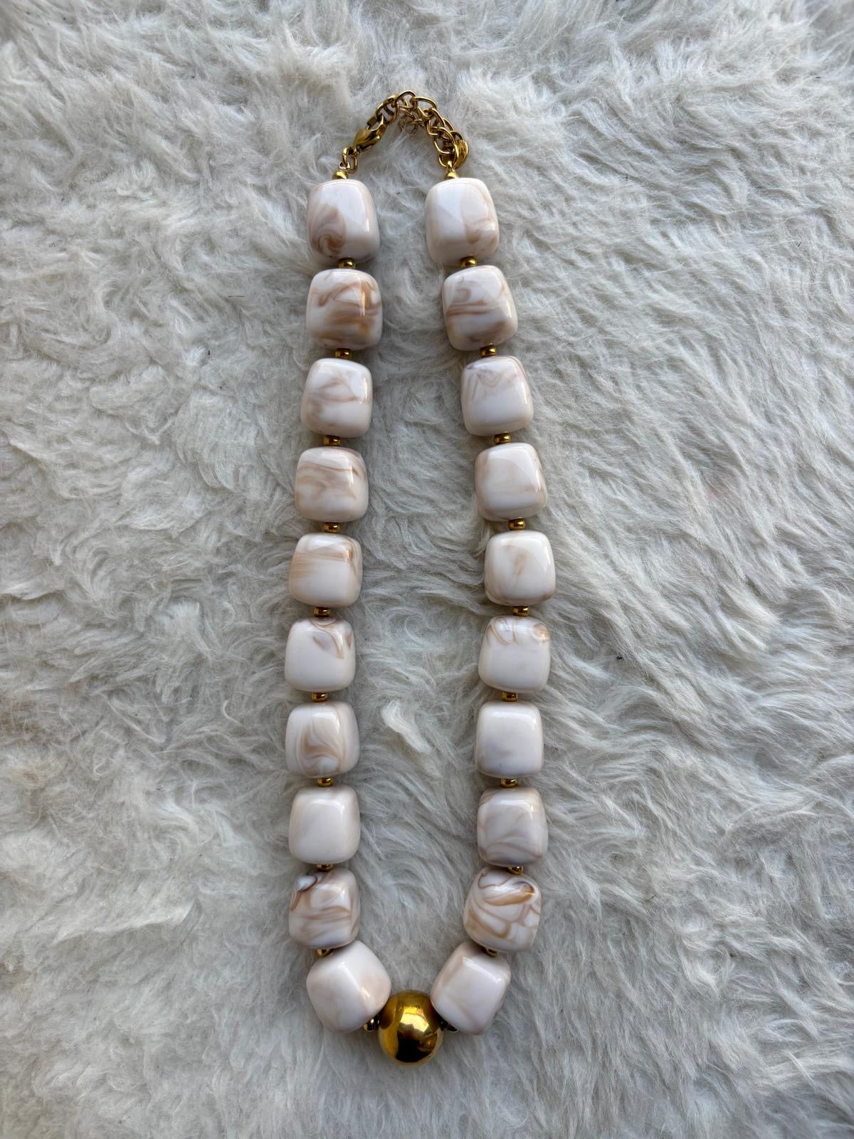 Collier Coco blanc