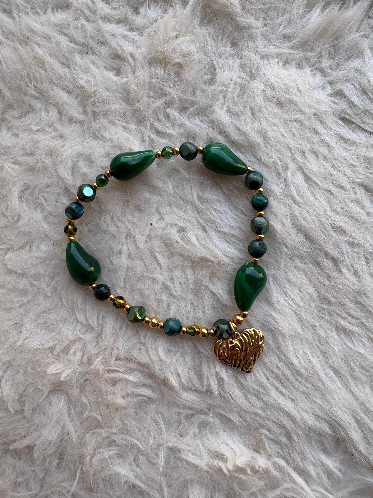 Bracelet élastique coeur