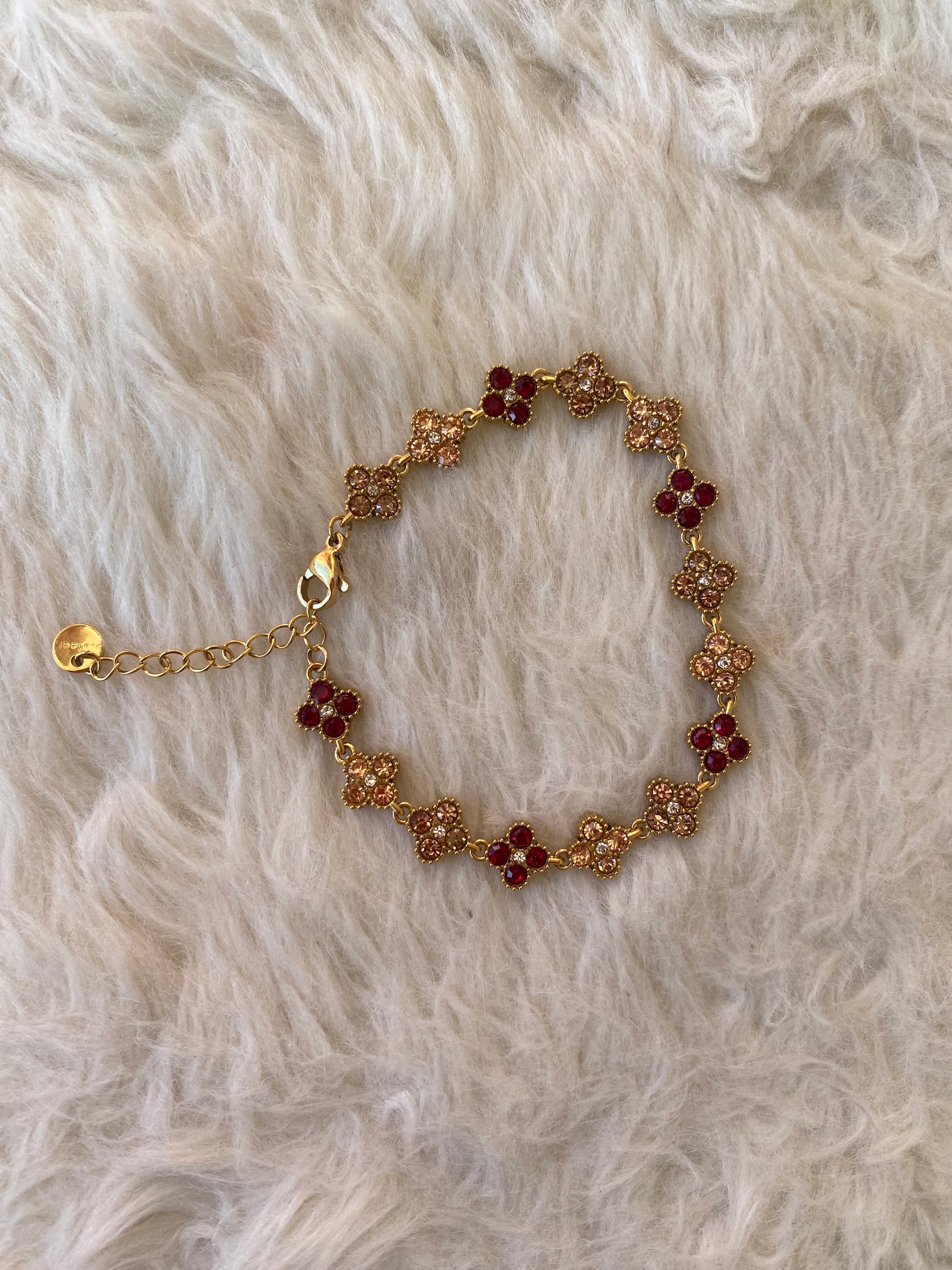 Bracelet trèfles marron