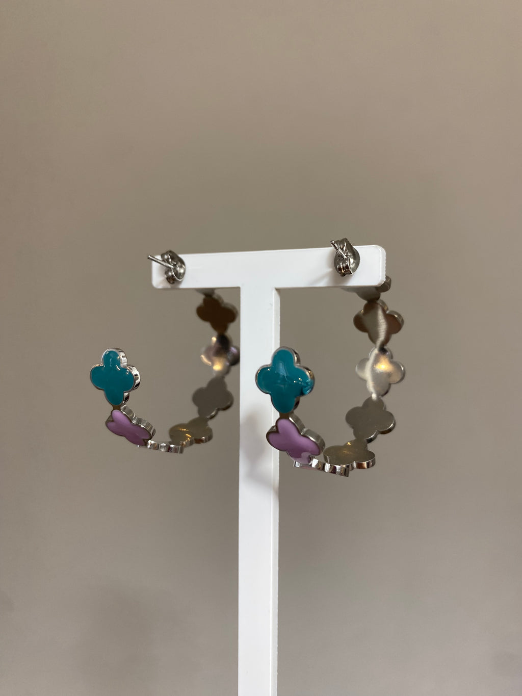Boucles d’oreilles argentés