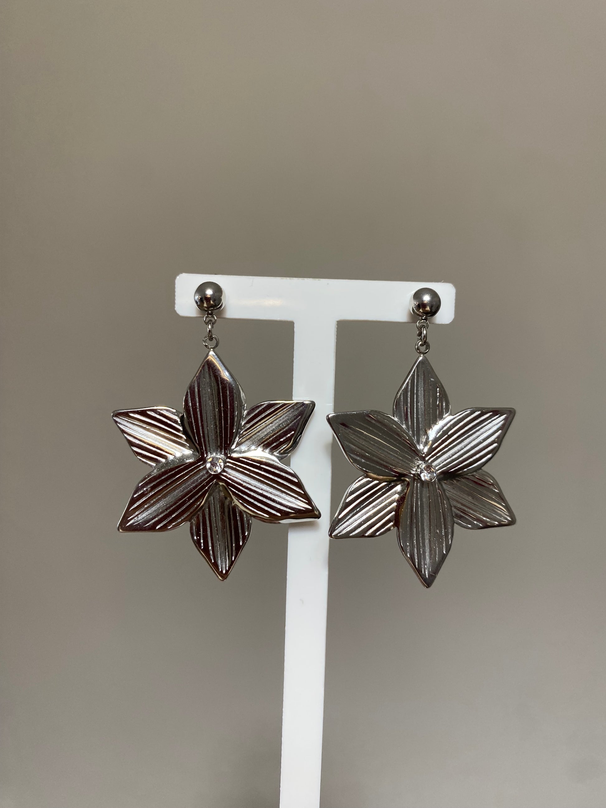 Boucles d’oreilles argentés