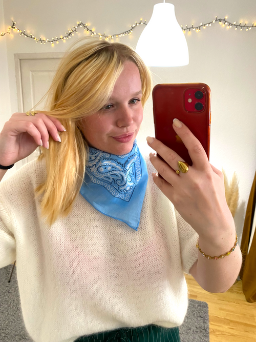 Bandana bleu
