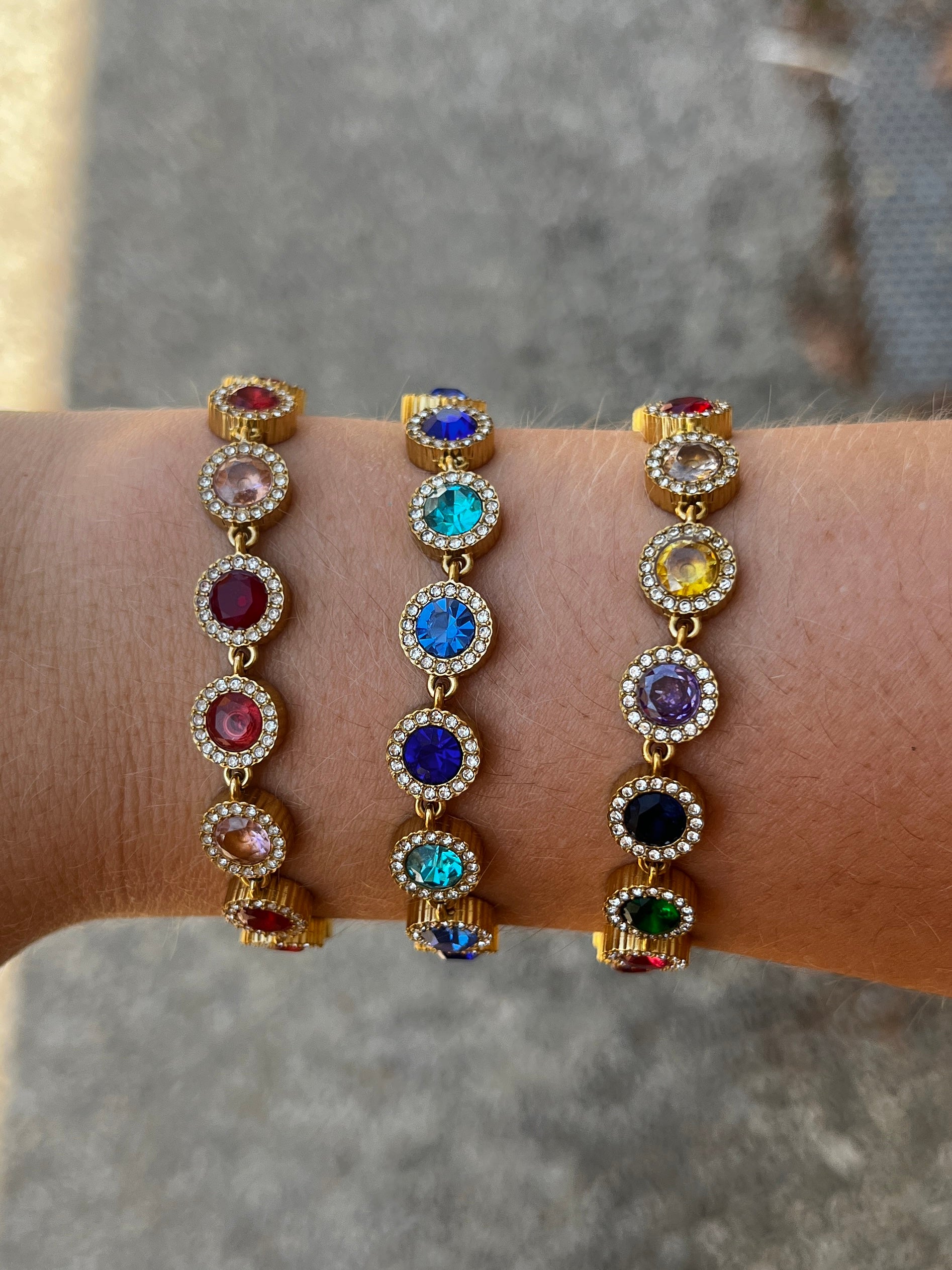 Bracelet coloré à strass ⭐️