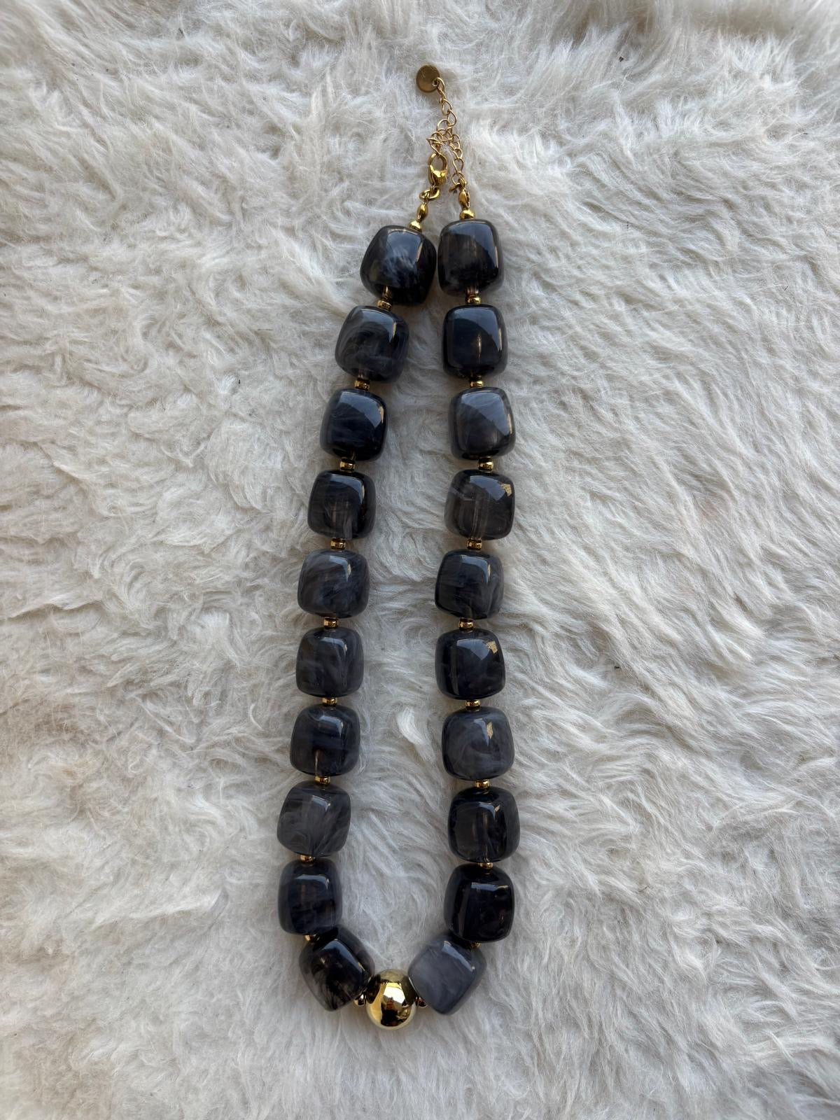 Collier Coco gris foncé