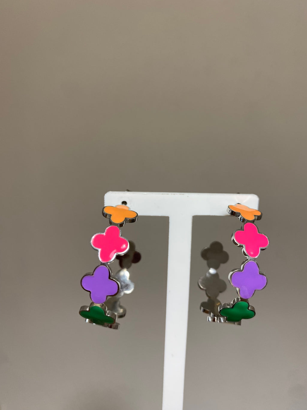 Boucles d’oreilles argentés
