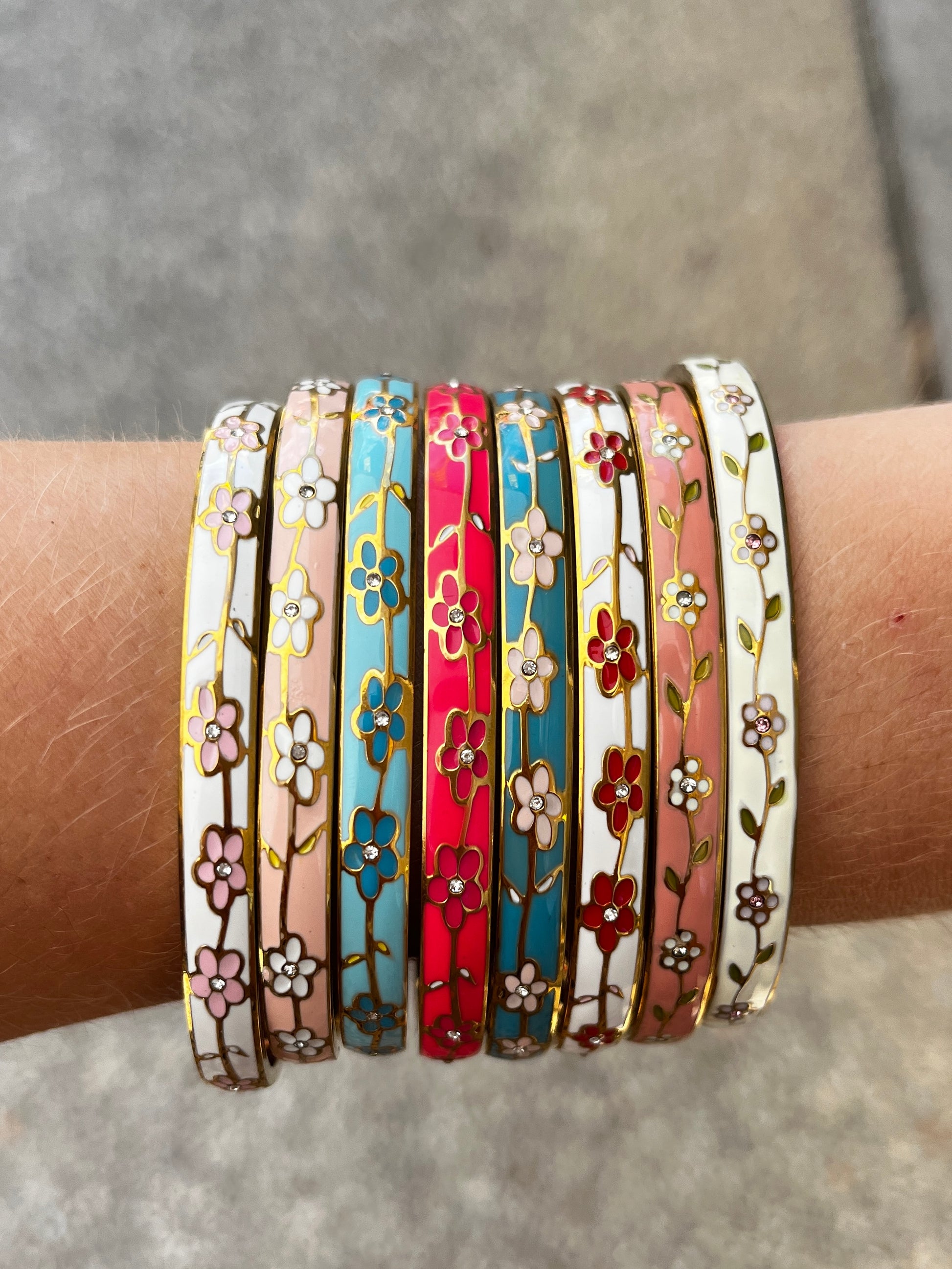 Jonc ovale fleurs 🌸