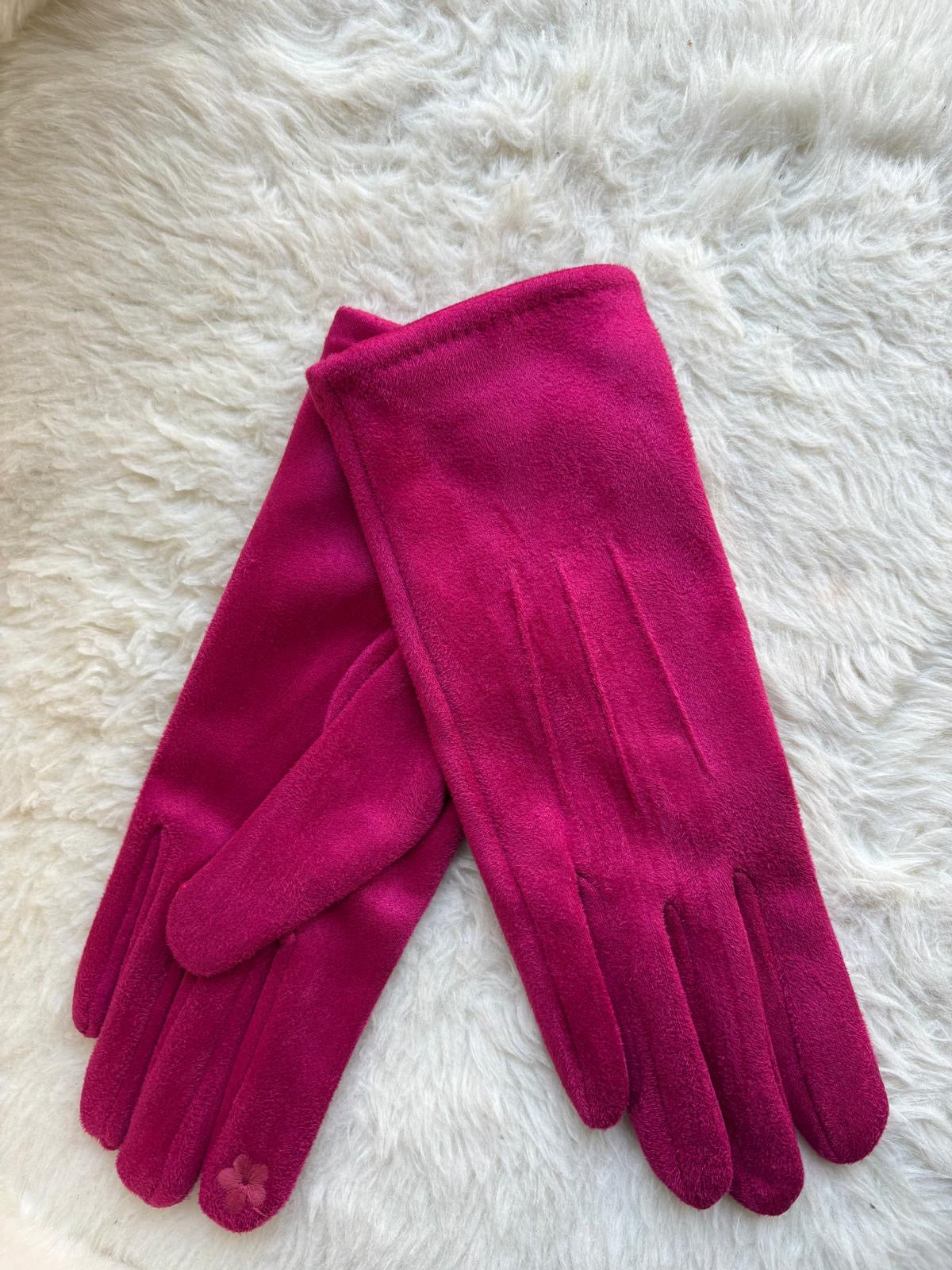 Gants rose